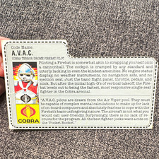 G.I. Joe Cobra A.V.A.C. Code Name: A.V.A.C. Non-Sport Trading Card English picture