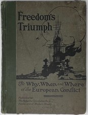 Antique Freedoms Triumph Book 1919 WW1 European Conflict Woman's Weekly Chicago picture
