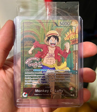 IN HAND One Piece Card Game Monkey D. Luffy OP13-001 PROMO Grévin Museum SEALED picture