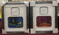 2 DISNEY ORIGINAL PRODUCTION CEL TUBBY THE TUBA FRAMED + SKETCH RARE NYIT picture