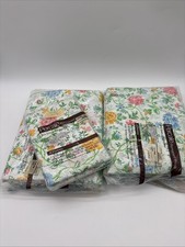 VTG 1970s 4-Piece Full Sheet Set Roses Cottagecore New Deadstock JC Penny picture