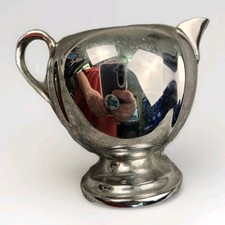 Vintage Farber Bros Krome Kraft Chrome Creamer Pitcher New York Art Deco picture