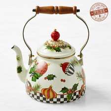 NEW MacKenzie-Childs Deck the Halls Tea Kettle, 2-Qt, picture
