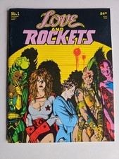 FANTAGRAPHICS BOOKS: LOVE AND ROCKETS #1, 5TH PRINT, LOW PRINT RUN, 1995, VF- picture