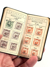 vtg 1940's Amalgamated Meat Cutters Butcher Workmen Union Stamp Book  picture