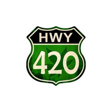 SMART BLONDE HWY 420 Metal Novelty Highway Shield HS-548, Green picture