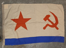 Cold War Era original 2nd pattern ensign of the Soviet Navy, 1931 to 1950 picture