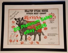 *Original* Frank Giuffrida's Hilltop Steak House Restaurant Placemat (Framed) picture