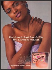 Caress 1980s Print Advertisement Ad 1987 Bar Soap