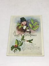 Early 1907-1915 Split Back Christmas Postcard Unused picture