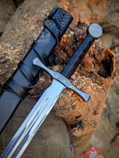 handmade functional medieval sword Knight Sword Replica with scabbard picture