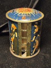 Vintage 1938 Tin Lithograph Rotary Coin Sorter Bank Made by Louis Kriegsfeld picture