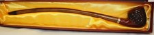 Long Dark Gandalf Style Churchwarden Pipe Cherry Rustic With Gift Box picture