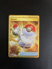 Pokemon TCG - Switch 206/165 Hyper Rare 151 English Gold picture