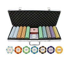 Versa Games 500pc 13.5g Monte Carlo Clay Poker Chip Set - Casino Grade 13.5g ... picture
