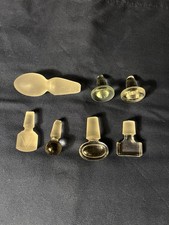 Lot of 7 Assorted Glass Stoppers - Perfume or Other picture