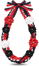 50'' Graduation Lei 2026 Double Braided Ribbon Graduation Lei Necklace with 8 Sa picture