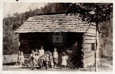 1947 A Mountain School Gatlinburg Tennessee TN Cline RPPC Photo Postcard COPY picture