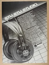 1986 AKG K240DF Headphones vintage print Ad picture