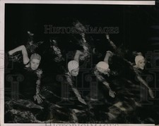 1937 Press Photo National AAU swim 300 yard medley Katherine Rawls wins picture