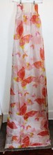 Vintage 70s Mod Groovy Semi Sheer Butterfly Curtains-Fabric Bundle 8 Long Panels picture