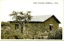 RPPC 1903 Sod House Cordell Oklahoma OK UNP Unused Postcard D7 picture