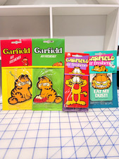 Vintage Marlen Garfield Air Freshener Lot of 4 Multicolor Assorted Designs picture