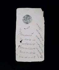 Princely India Prince Muhammad Wazir Khan Signed Royalty Document Royal Wax Seal picture