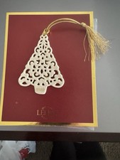LENOX PIERCED CHRISTMAS TREE ORNAMENT NIP picture