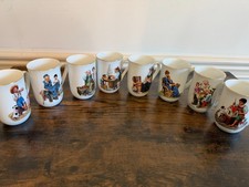 Set of 8 Norman Rockwell 1982 Coffee Mug Museum Collection Vintage Cups picture
