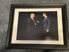 CHARLIE KIRK WITH PRESIDENT DONALD TRUMP 8.5x11 PHOTO ****FRAMED & MATTED*** picture