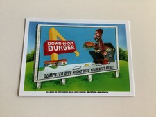 DOWN-N-OUT BURGER BACK 2014 TOPPS WACKY PACKAGES IN-N-OUT PARODY 54 SILVERFISH  picture