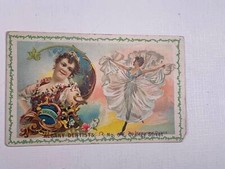 Victorian Trade Card Albany Dentists Dancing Woman Dr Becker Lancaster PA picture