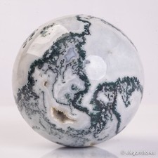 755g 82mm Moss Agate Sphere Crystal Natural Aquatic Plant Water Grass Reiki Ball picture