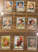 1952 Topps Look ’n See 9 Card Lot Jefferson Wright Boone Columbus Vintage picture