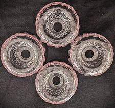 Vintage Venetian Murano Art Glass Chandelier Part Bobeches Set of 4 picture