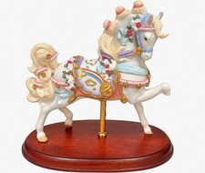 Lenox Limited Edition 1998 Carousel Horse Porcelain Figurine Wood Base picture