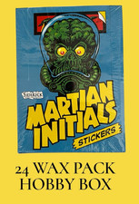 MARTIAN INITIALS Sealed Hobby Box 24 Wax Packs 1 Sketch & Auto /Box - SHIPS NOW picture