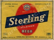 STERLING PILSNER BEER LABEL 9
