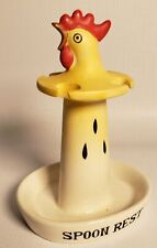 Vintage Spoon Stand Rest Rooster Chicken 5.5
