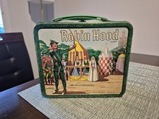 1956 Robin Hood Metal Lunchbox And Thermos Very good condition picture
