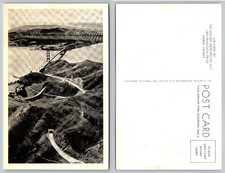 Vintage Golden Gate Bridge Aerial View Postcard San Francisco Marin County picture