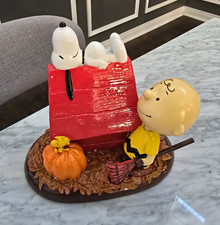 Peanuts Fall Figurine Snoopy Charlie Brown Pumpkin Woodstock Halloween/NEW picture