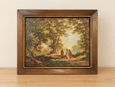 Vintage Dicksons “Way to Emmaus” Framed Religious Art No. 317 picture