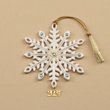Lenox China 2024 GEMMED SNOWFLAKE Christmas Ornament - 895756 - N/O picture