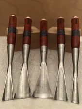 Custom Forged Long neck socket 5 Gouge Chisel Set # 9 Deep U 30mm - 10mm picture