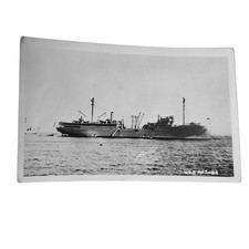 Rare USS MEDUSA Repair Ship 1930s Photo Postcard RPPC Navy Ship Vintage picture