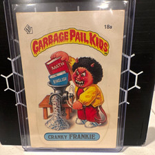 Topps 1985 Garbage Pail Kids Series 1 Cranky Frankie 18a Sticker Card picture