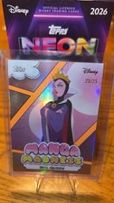 2026 Topps Disney Neon Manga Madness /25 #MM-15 Evil Queen Orange 25/25 picture