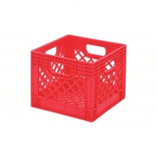 Orbis Dy16 Red Dairy Case/Dairy Crate 13 1/8 In L, 13 1/8 In W, 12 1/8 In H, picture